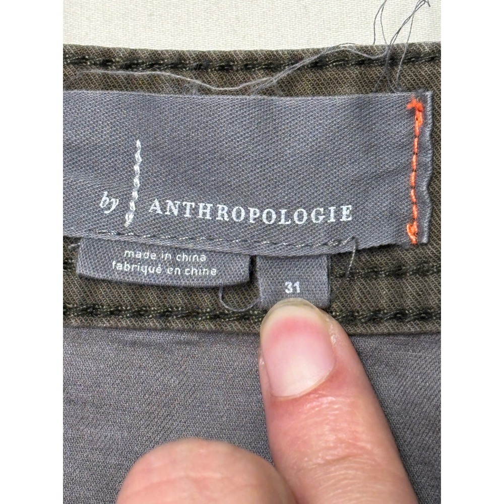 Anthropologie The Wanderer Camo Wide Leg Utility Pants Green Grey Womens 31X27 - Picture 4 of 11